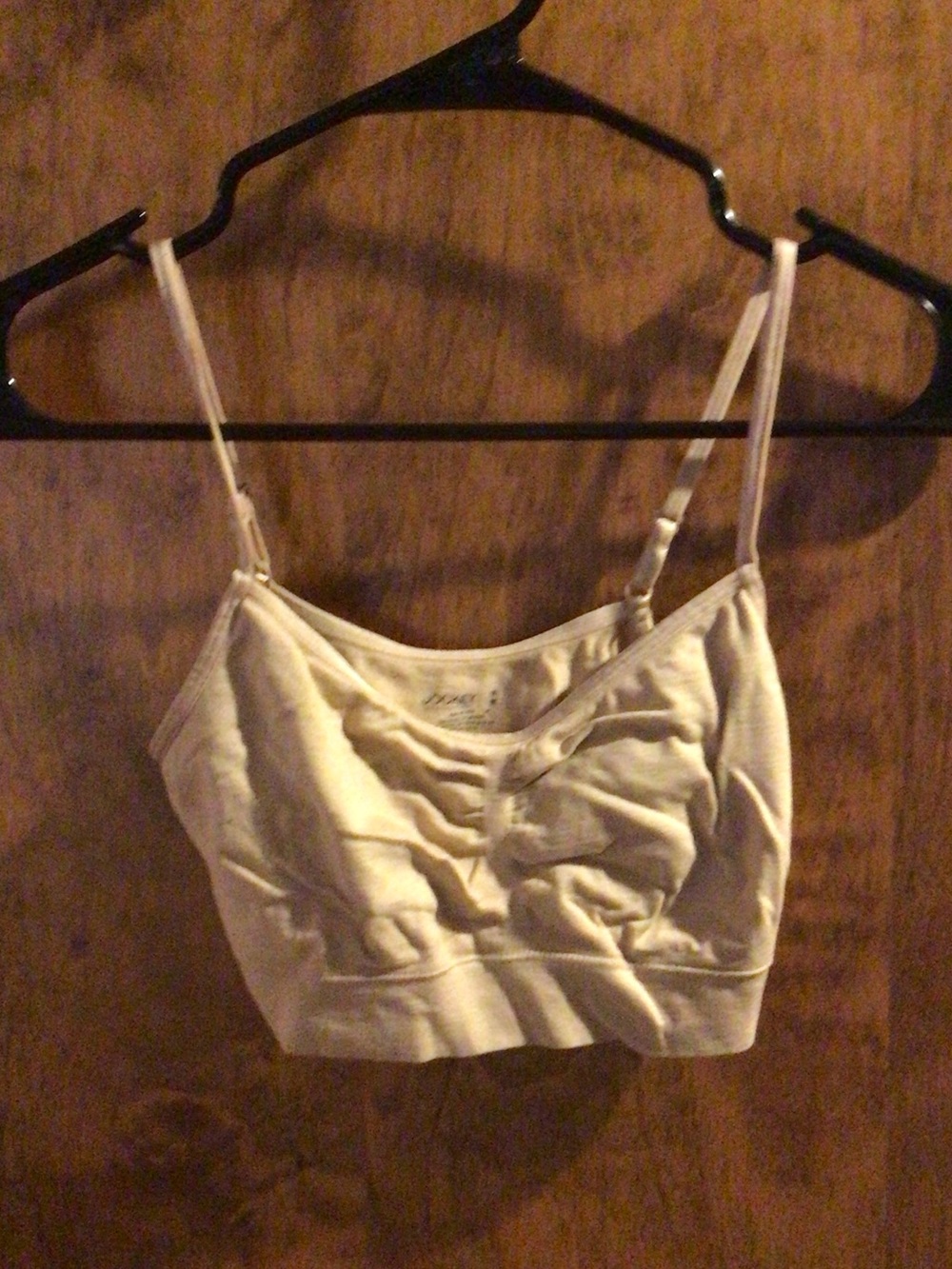Jockey Cream Ruched Bralette with Adjustable Straps